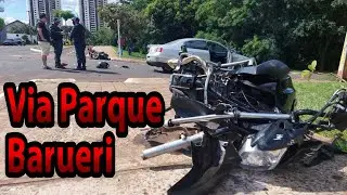 Sinistro de trânsito na Via Parque Barueri (não é acidente)