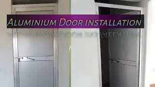How to assemble Aluminium bathroom door][Aluminium door frame fiting