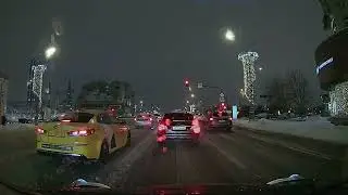 Вечерняя предновогодняя Москва