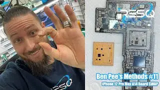 BEN PEE'S METHODS #11: How to SWAP the A14 CPU on an iPhone 12 Pro Max - A14 CPU Reball Tutorial
