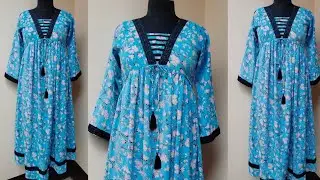 Viral Designer Yoke Kurti Cutting And Stitching ✨|| Aliacut Kurti Cutting And Stitching || DIY