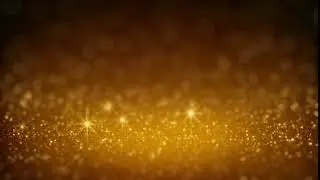 Gold glitter in light rays rendered with DOF