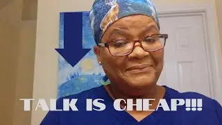 This nurse just chit-chatting