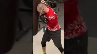 Отработка на мешке с резиной 