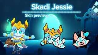 Brawl Stars Skadi Jessie skin preview #brawlstars  #ragnarok