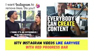 How to Create ✅ IGTV Instagram Videos Exactly like Garyvee ✅ with Video Progress Bar & SUBTITLES !!!