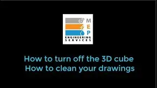 AUTOCAD TRICKS | How to turn off 3d viewcube and clean your drawings