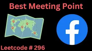 BEST MEETING POINT | LEETCODE 296 | PYTHON OPTIMAL SOLUTION