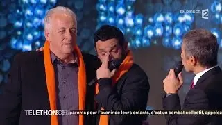 Cyril Hanouna ému aux larmes au Téléthon