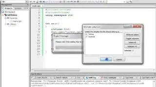 Writing to a File in Code Blocks