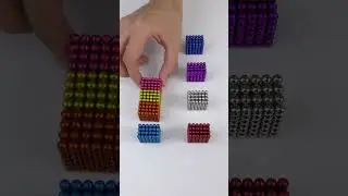 The tiny magnetic balls perfectly attach to each other. 