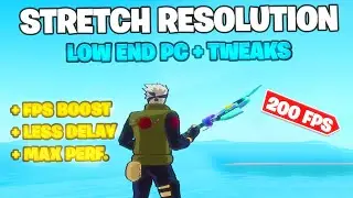 Best Stretched Resolution for Low End PC! (Fortnite Low End PC Res & Config)