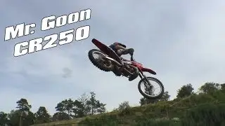 Mr. Goon rides a CR250 in Sweden