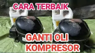 cara mengganti oli kompresor