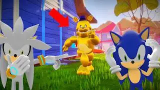 SONIC & SILVER PLAY😱 Hello Neighbor FREDBEAR mod!!!