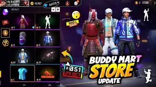 Next Buddy Mart Store Update 🤯 Free Fire Buddy Mart Update | OB51 Buddy Mart Store Update 2025