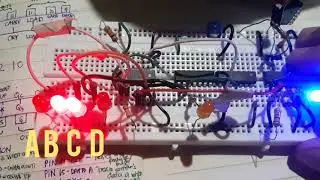 1 to 8 Rollover Binary Counter