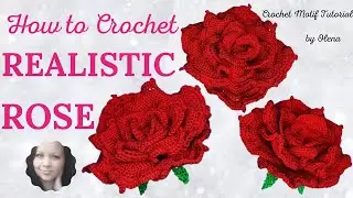 How to crochet a realistic rose