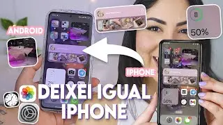 Costumizei meu android e DEIXEI IGUAL IPHONE | *muito fácil*