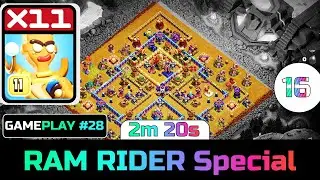 Clash of Clans! TH16 Attack Strategy with RAM RIDER - Clash Guide