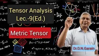 Tensor Analysis, Lec.-9(Edition Version)(Metric Tensor and Riemannian Metric)