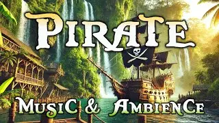 Peaceful Pirate Ship (8 Hours) - Ambient Game Music and Relaxing Natural Sounds for Sleep and Study
