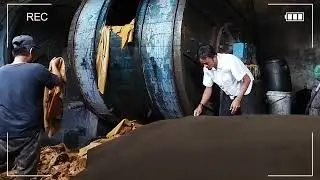 proses jemur kulit Garut