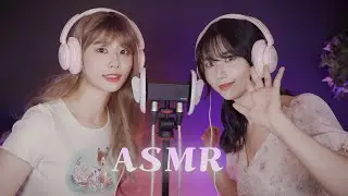 Various Sound from Twins ASMR (Ear blowing, Repeating Words, Water sounds, Popping Candy, etc..)