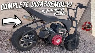 How To Complety Disasemble A Minibike! Motovox Flip Project!