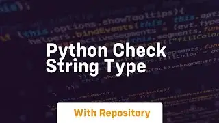 python check string type