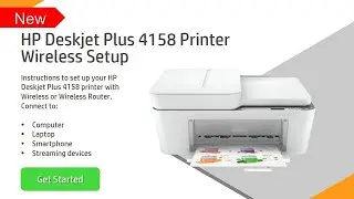 HP Deskjet plus 4158 | How to Setup HP Deskjet plus 4158 printer to WiFi | Connect to Wi-Fi Network