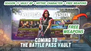 Season 11 Battle pass Vault Leaks 2023/Season 11 Free Weapons/Season 11 Mythic Siren Character Leaks