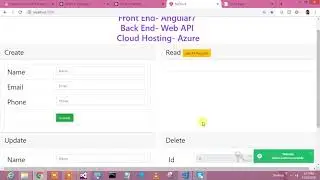 CRUD operation in Angular 7 with WEB API and Azure Hosting- Part 8