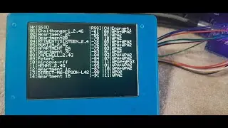 WiFi scanner with ESP32 WROOM + ILI9488