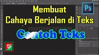 How to Make Light Running in Text - Adobe Photoshop