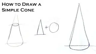 How to Draw a Basic Cone