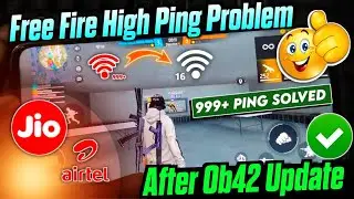 😥 free fire ping problem after update | high ping problem in free fire | how to fix high ping in ff