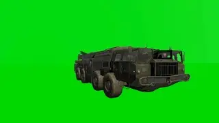 Scud missile launcher move 1 green screen
