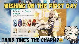 Pulling Albedo On The New Chronicled Wish Banner Genshin Impact