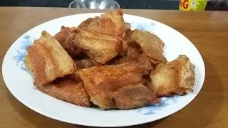 หมู3ชั้นทอดเกลือ สูตรแม่มะลิ