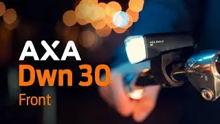 AXA Dwn 30 lux is a USB rechargeable front light