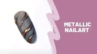 Metallic Nails met 3D Nail Art