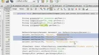 Java prog#68  How to use the database values in Jfreechart 3D Bar chart to a panel in netbeans java