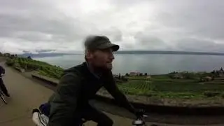 Cycling Along Lake Geneva