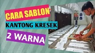 sablon kantong kresek 2 warna