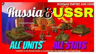 Russia/USSR - Stat Chat | War Selection - All Unit Stats of Russia/USSR