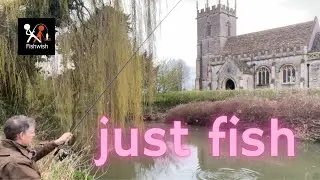 Float fishing on a small river with friends