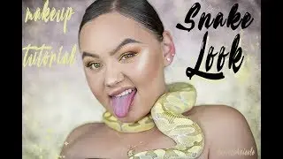 I do my makeup with a PYTHON AROUND MY NECK