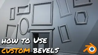 How to use CUSTOM BEVELS to create FAST frames in Blender 4.0