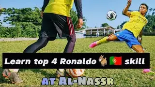 Learn top 4 Ronaldo 🐐🇵🇹 skill at Al-Nassr !! @minric11